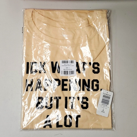 ❤️NWT VINTAGE TORRID iDK WHATS GOING ON BUT ITS A LOT GRAPHIC TEE - PLUS SIZE - Picture 7 of 12